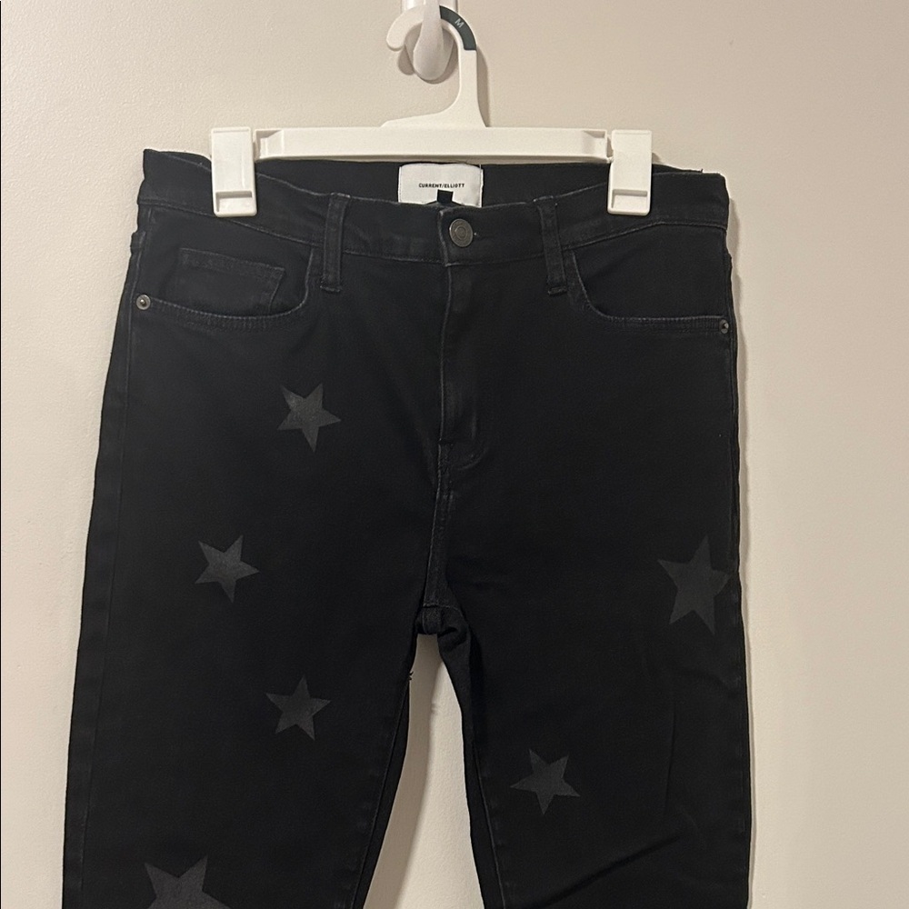 Current/Elliott The High Waist Stiletto Jeans Vineland Star Wash Size 30